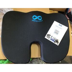 Everlasting Comfort Original Memory Foam Seat Cushion Black, Large